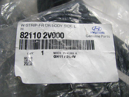 NEW 821102V000 FRONT LEFT Door BODY Weatherstrip Seal OEM For 12-17 Veloster