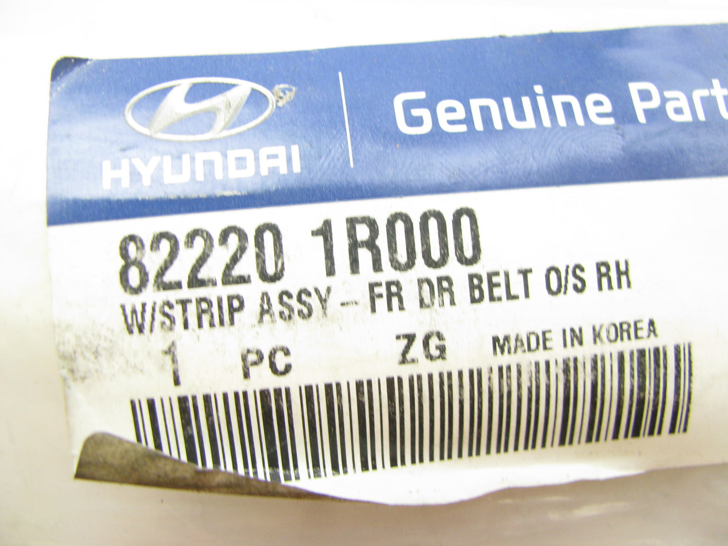 New OEM Front Right Side Outer Door Belt Weatherstrip Seal For 12-16 Accent