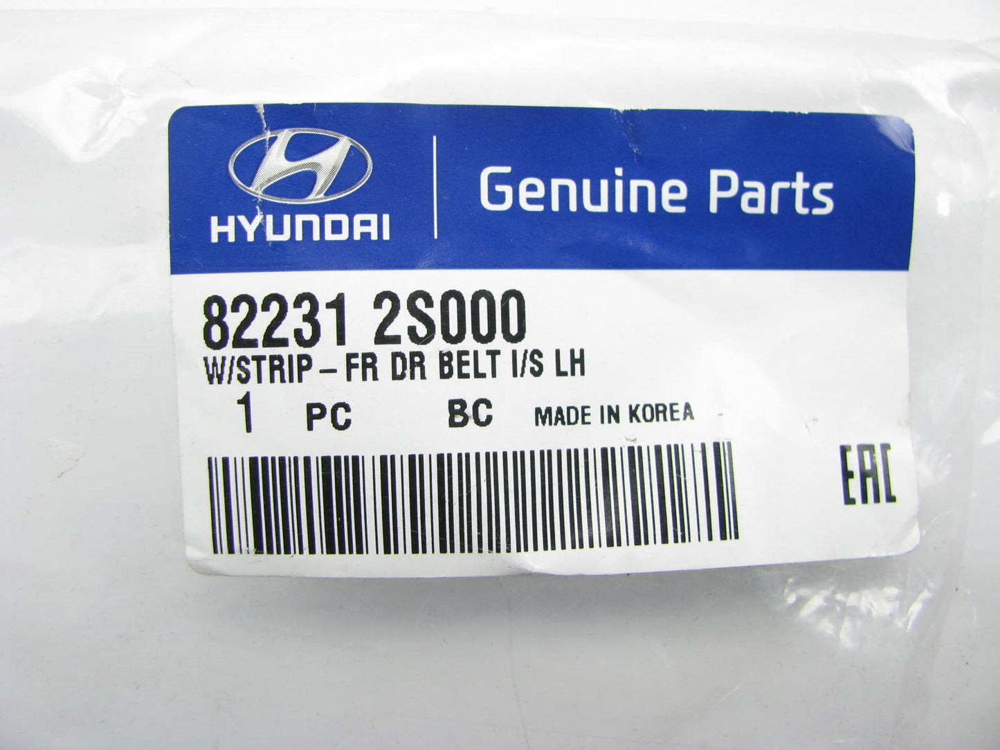 New Front Left Side Interior Door Window Belt Weatherstrip Seal For 10-15 Tucson