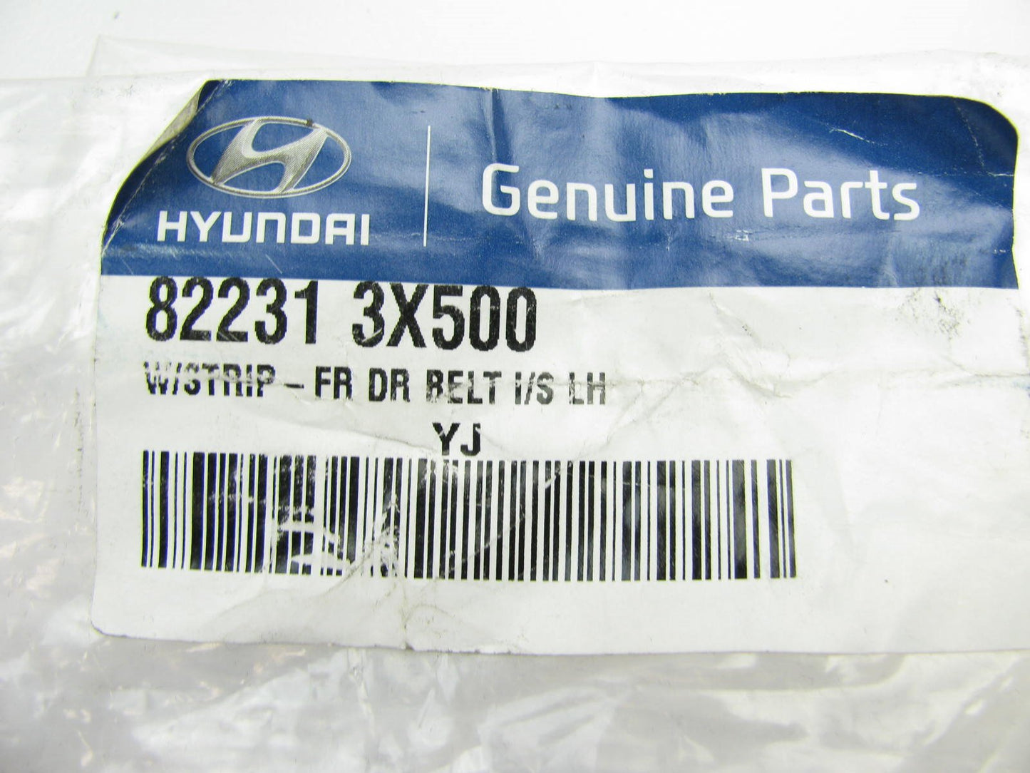 Front Left Door Top Weather Strip OEM For 2014-2015 Hyundai Elantra 822313X500