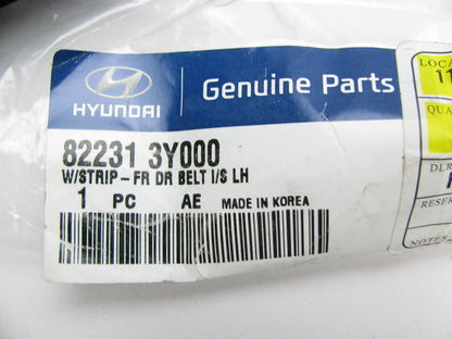 FRONT LEFT Drivers Door Window Belt Weather Strip Seal OEM For 13 Elantra SEDAN