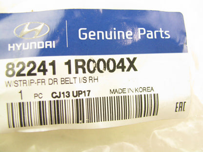 NEW - OEM 822411R0004X Front Right Door Window Seal For 2013-2017 Hyundai Accent