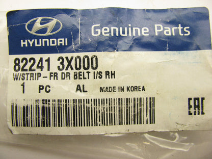 NEW GENUINE FRONT RIGHT Door Window Weatherstrip Seal OEM For 11-12 Elantra