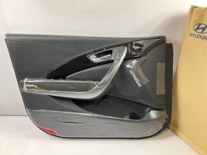 NEW Black With Gray Front Left Door Trim Panel OEM For 13-14 Azera 823073V160RY