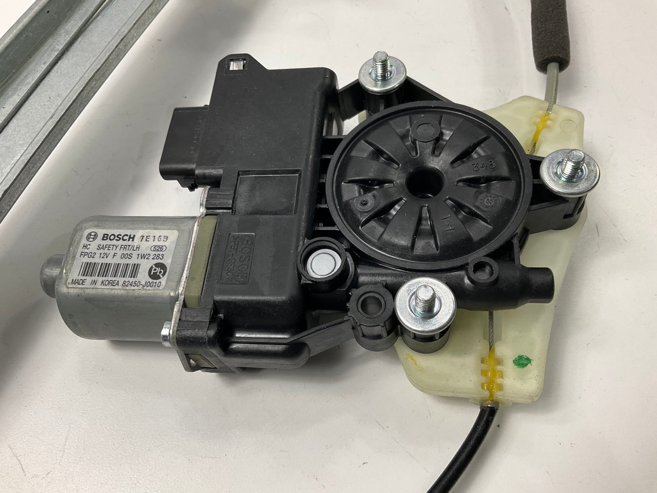 Front Left Power Window Motor & Regulator OEM For 18-22 Accent W/ One Touch Auto