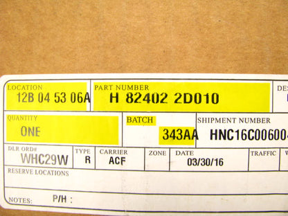 NEW 82402-2D010 FRONT RIGHT Window Regulator OEM For 01-06 Hyundai Elantra