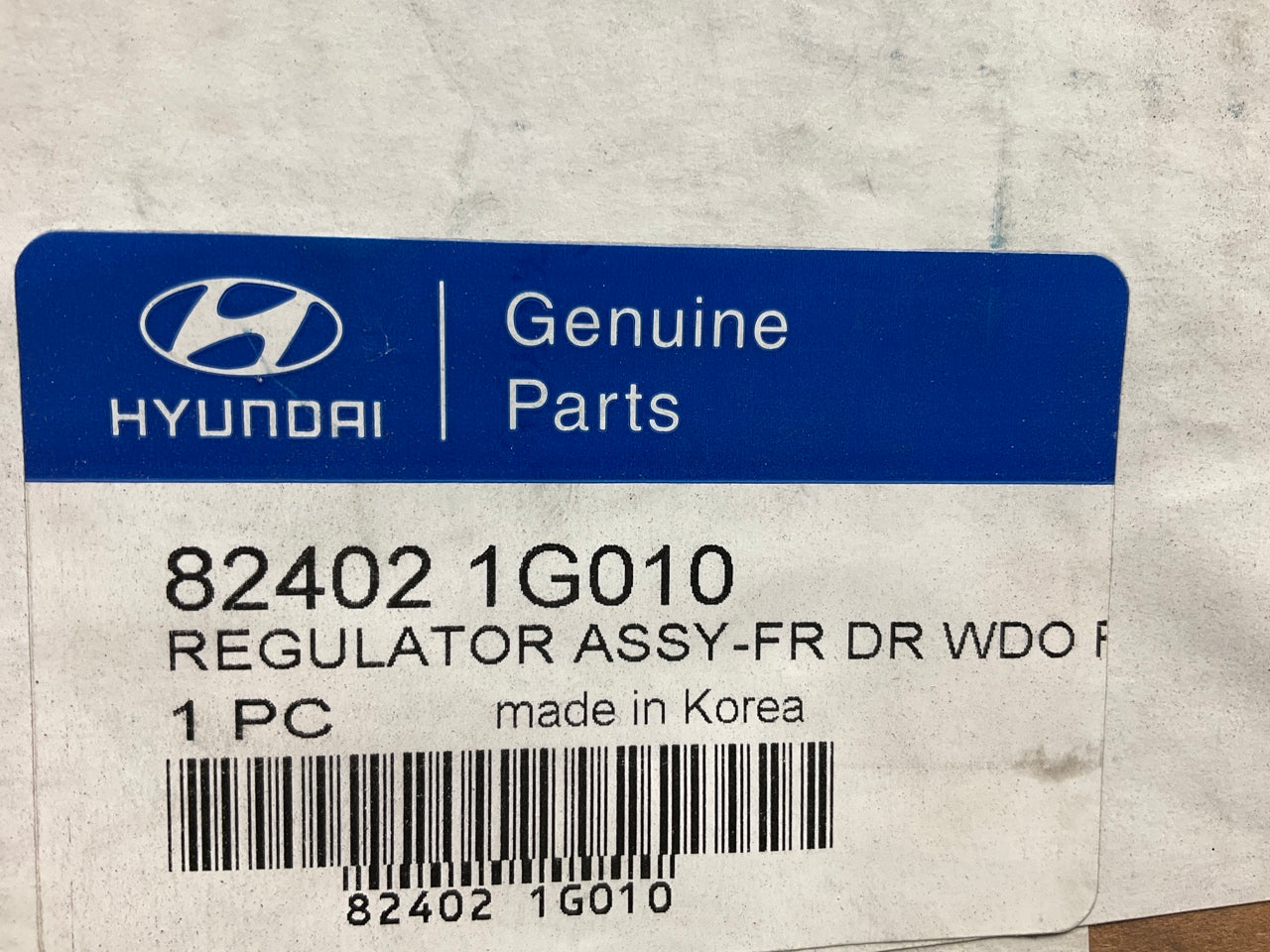 Front Right Power Window Motor & Regulator OEM For 2006-2011 Accent 824021G010