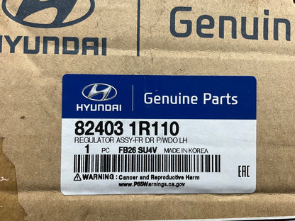 NEW Front Left Window Regulator OEM For 2012-2017 Hyundai Accent 824031R110