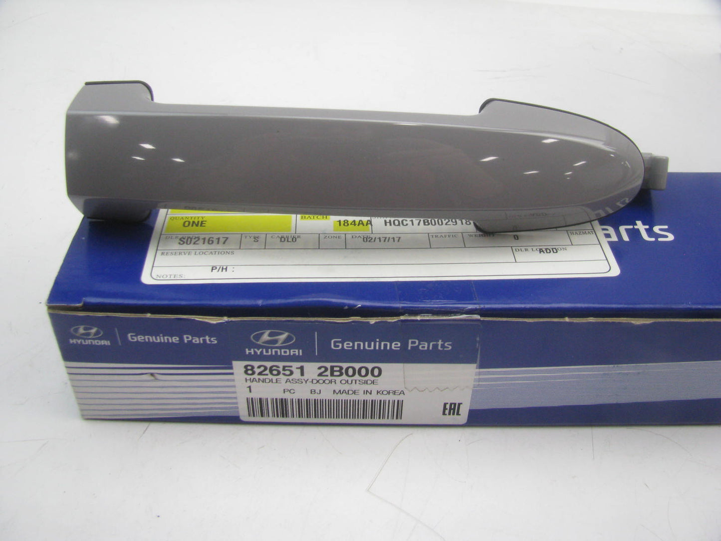 NEW - OEM 826512B000 Rear Outside Door Handle For 2007-2012 Hyundai Santa Fe