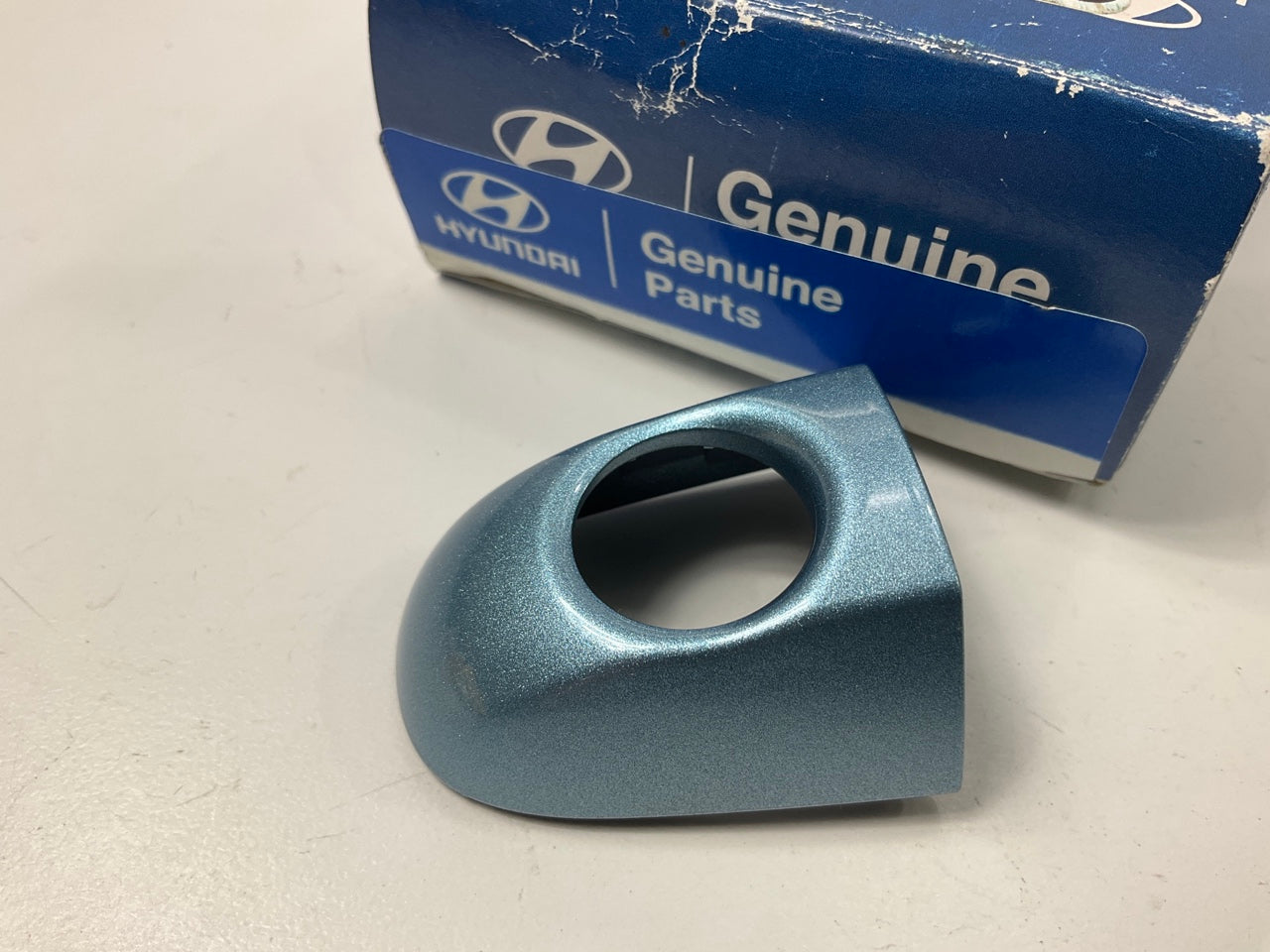 NEW Front Left Driver Door Handle Cover OEM For 09-12 Genesis Coupe,  Acqua Blue