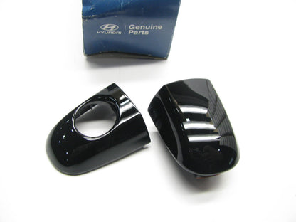 New OEM Front Exterior Door Handle Cover Trim Caps BLACK For 06-10 Sonata