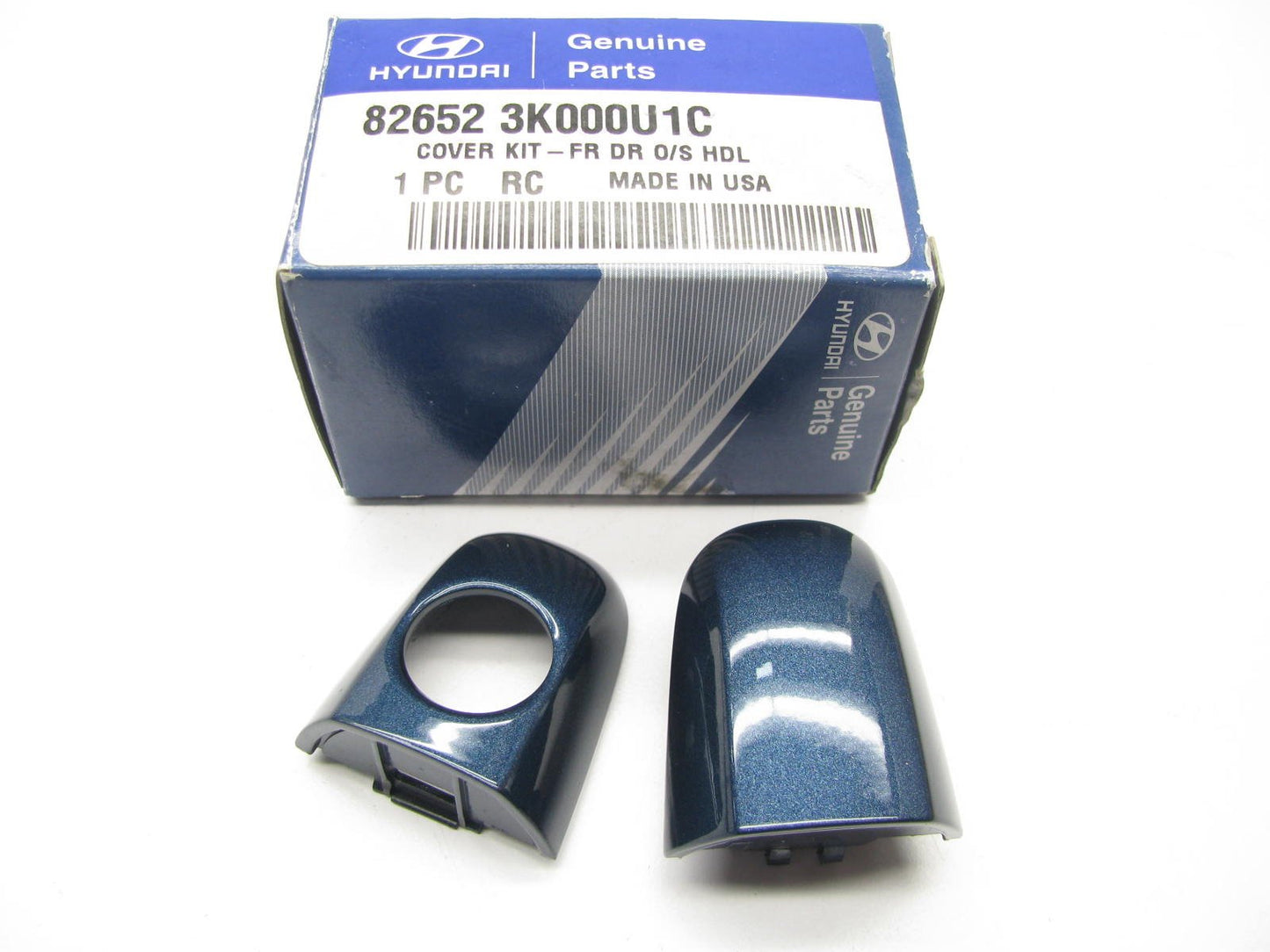 New OEM Front Outside Exterior BLUE Door Handle Cover Caps PAIR For 06-10 Sonata