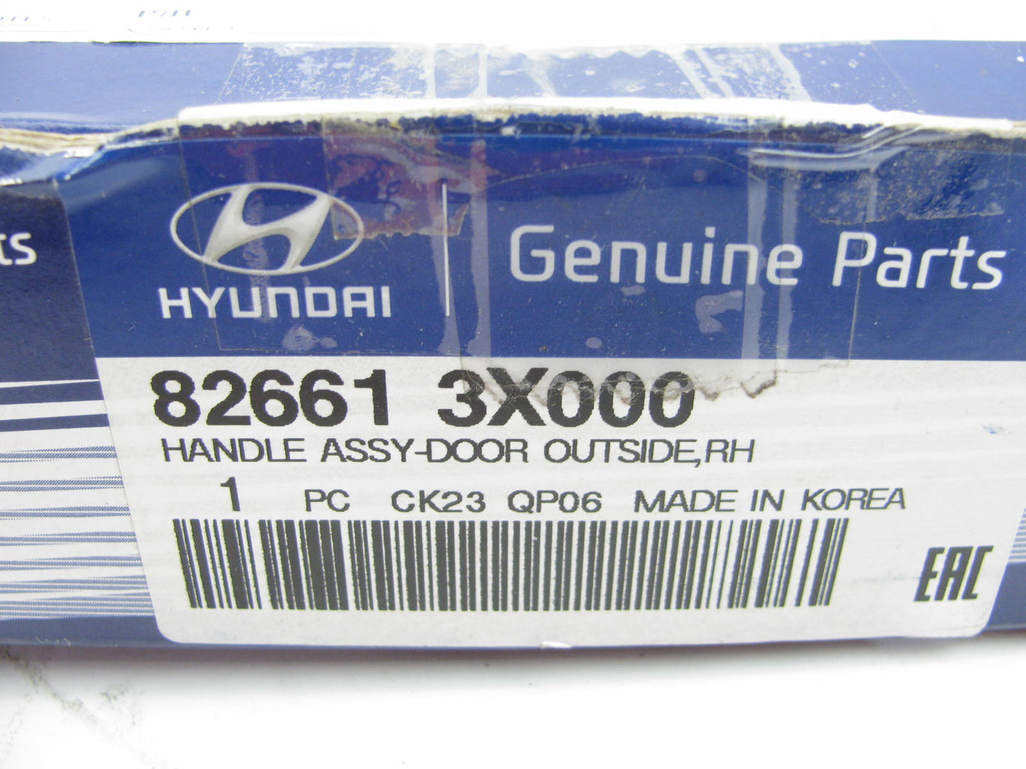 NEW 826613X000 Exterior Outside RIGHT Door Handle OEM For 11-16 Hyundai Elantra