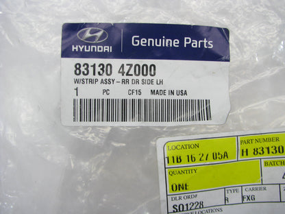 NEW GENUINE REAR LEFT Door Weatherstrip Seal OEM For 13-18 Santa Fe Sport