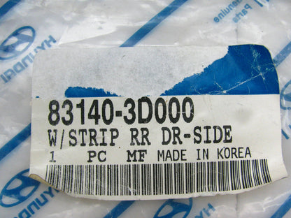 Rear Right (Passengers Rear) Door Weatherstip Seal OEM For 02-05 Hyundai Sonata