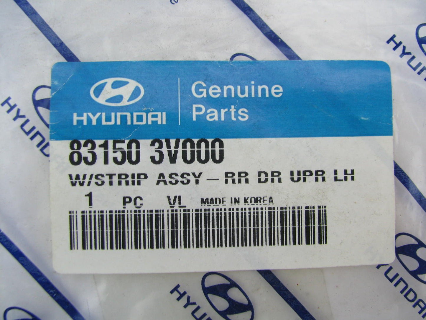 NEW GENUINE Rear Left Door Upper Weatherstip Seal Strip OEM For 2012-2017 Azera
