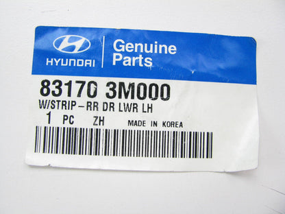 New OEM Rear Left Drivers Door Lower Weatherstrip For 2009-14 Genesis 831703M000