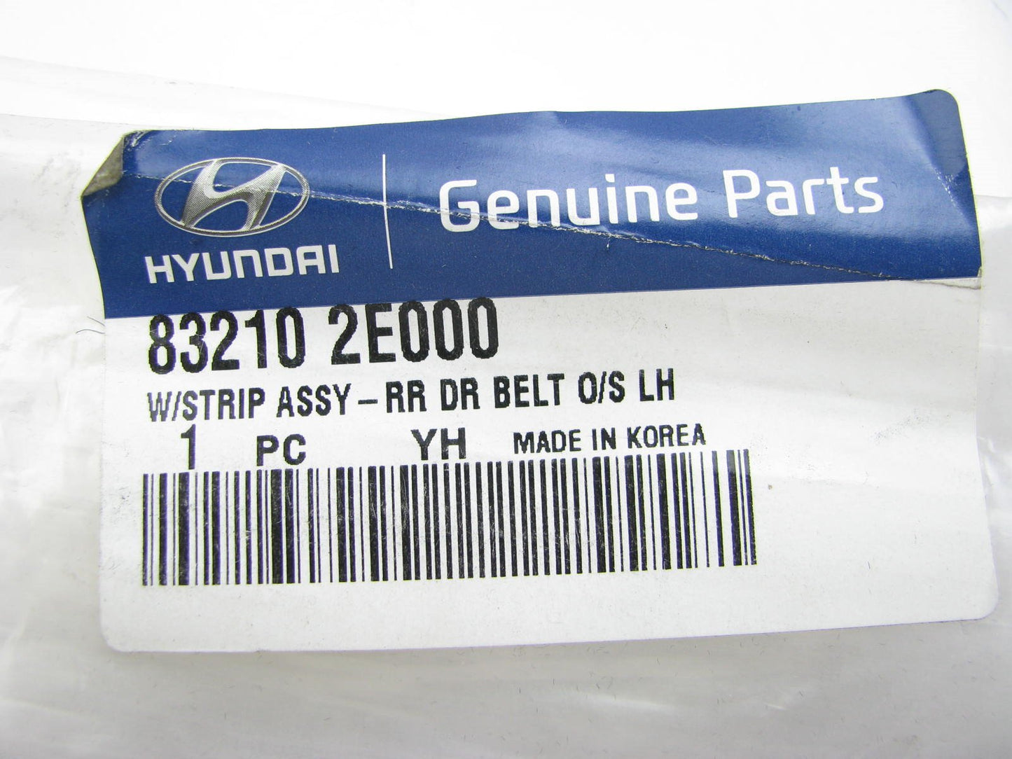 NEW REAR LEFT Door Outside Belt Weatherstrip Molding Seal OEM For 05-09 Tucson