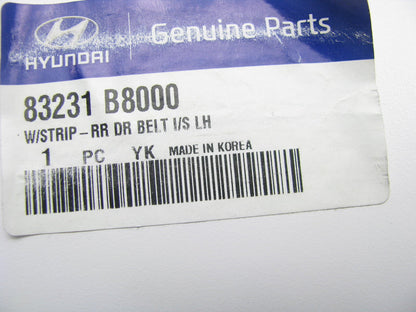 New Rear Left Side Door Weatherstrip Belt Seal For 2013-15 Santa Fe 83231B8000