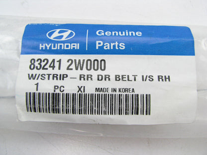 New OEM Rear Right Side Inner Door Belt Weatherstrip Seal For 2013-2016 Santa Fe