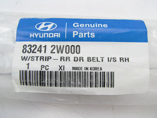 New OEM Rear Right Side Inner Door Belt Weatherstrip Seal For 2013-2016 Santa Fe