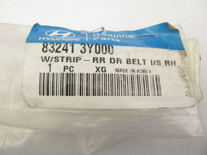 New OEM REAR RIGHT SIDE Door Weatherstrip Belt Seal For 12-13 Elantra 832413Y000