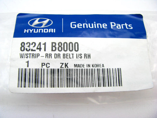 New OEM Rear Right Inner Door Belt Weatherstrip Seal For 13-14 Hyundai Santa Fe