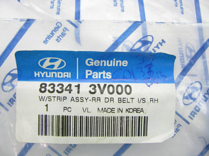 NEW - OEM 833413V000 Rear Right Door Window Seal For 2012-2017 Hyundai Azera