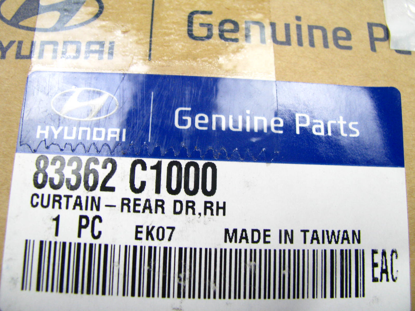 NEW 83362C1000 REAR RIGHT Window Shade Sun Curtain OEM For 15-19 Hyundai Sonata