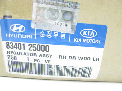 NEW - OEM 83401-25000 Rear Left Window Regulator For 2000-2005 Hyundai Accent