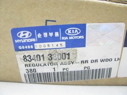 NEW - OEM 8340138001 Rear Left Window Regulator For 1999-2002 Hyundai Sonata