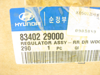 NEW - OEM 83402-29000 Rear Right Manual Window Regulator For 1996-2000 Elantra