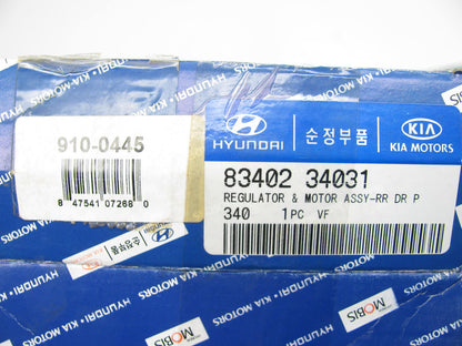 NEW OEM Rear Right Power Window Motor & Regulator For 1994-1998 Hyundai Sonata