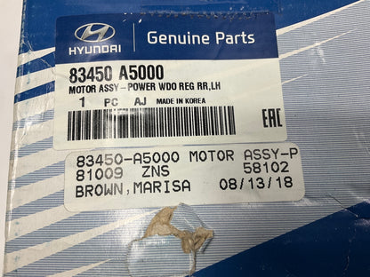 NEW Rear Left Drivers Power Window Motor OEM For 2014-2017 Elantra GT 83450A5000