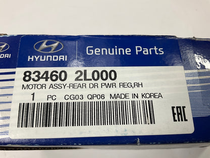 NEW Rear Right Passengers Power Window Motor OEM For 09-12 Elantra 834602L000