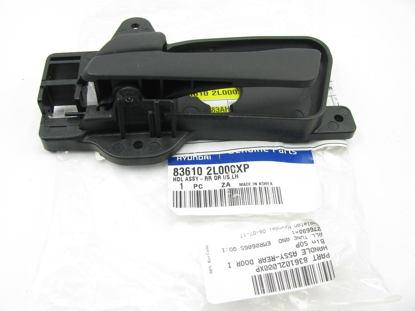 NEW - OEM 836102L000XP REAR LEFT Interior Door Handle For 09-11 Hyundai Elantra