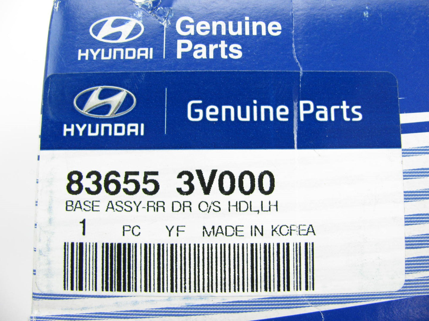 New OEM Rear Door Handle Base Plate Left Driver For 2012 Azera 836553V000