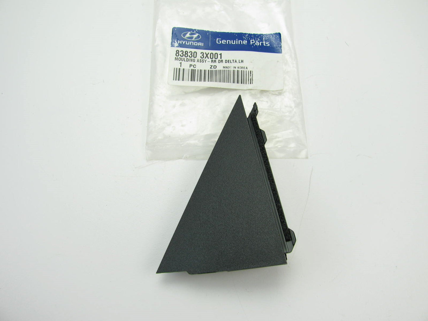 LEFT REAR Exterior Door Triangle Trim Plate Moulding For 2012-15 Elantra SEDAN