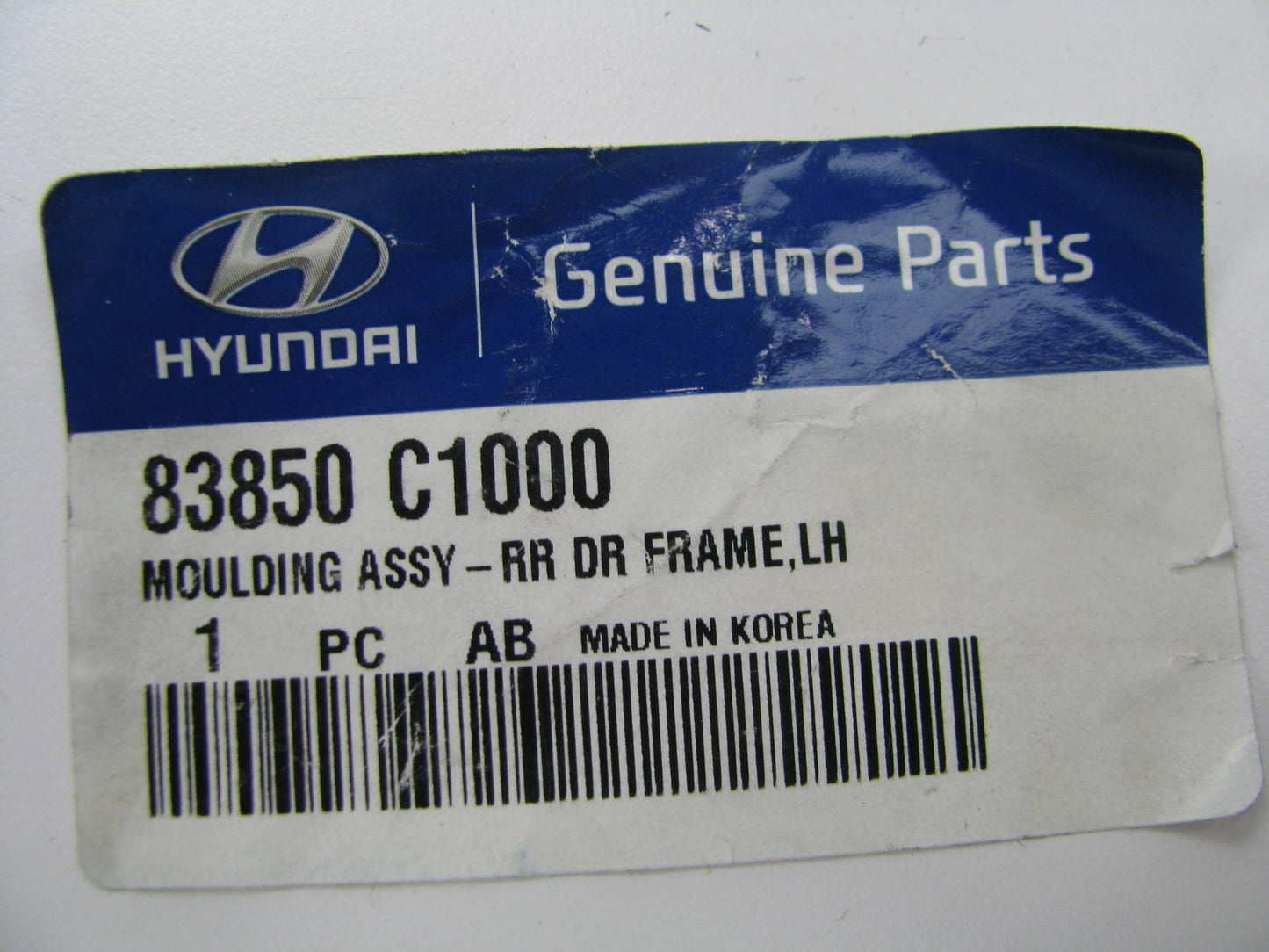 New Rear Driver Side Door Frame Moulding Trim For 2015 Sonata 83850C1000