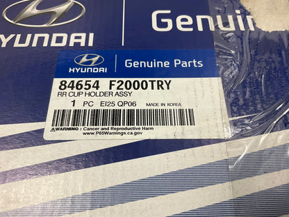 NEW Rear Back Seat Cup Holder Tray OEM For 2017-20 Hyundai Elantra 84654F2000TRY
