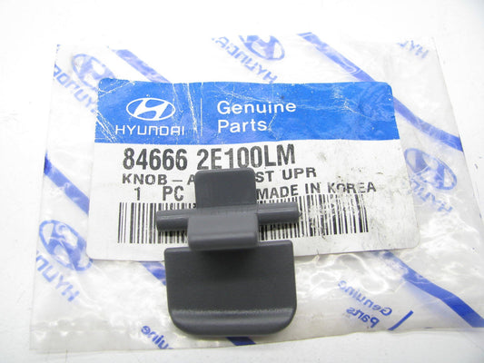 New OEM Upper Arm Rest Lid Latch Knob GRAY For 04-06 Tucson 846662E100LM