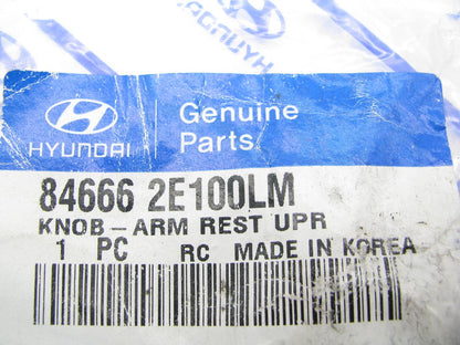 New OEM Upper Arm Rest Lid Latch Knob GRAY For 04-06 Tucson 846662E100LM