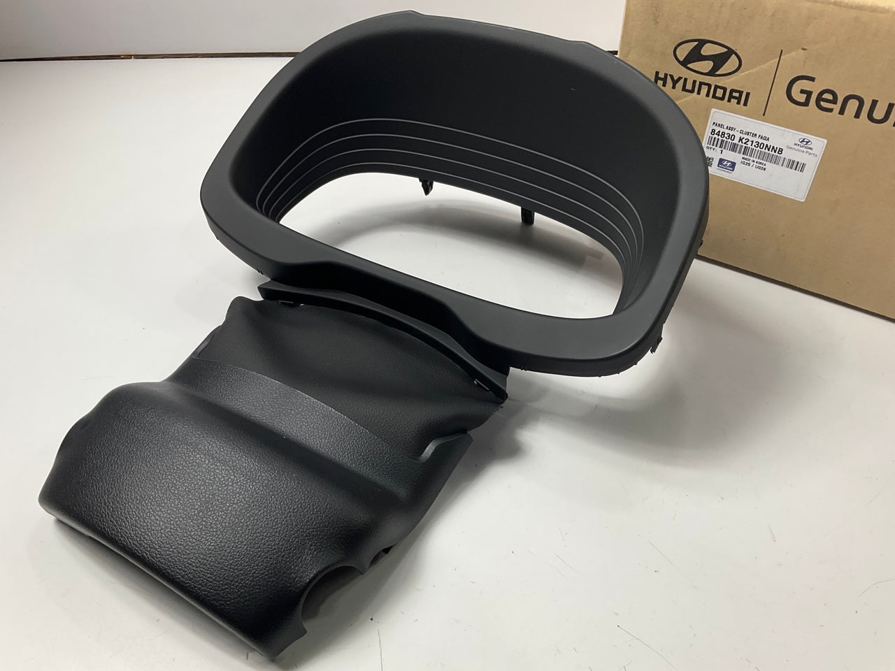 NEW - OEM 84830K2130NNB Black Instrument Cluster Visor For 2020-23 Hyundai Venue