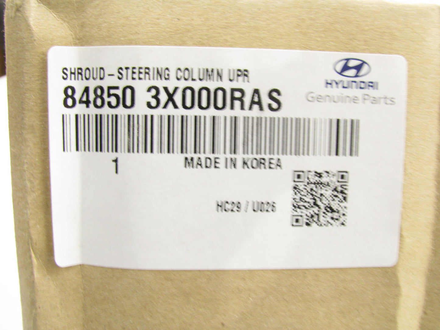 NEW - OEM 848503X000RAS Upper Steering Column Shroud For 2011-13 Hyundai Elantra