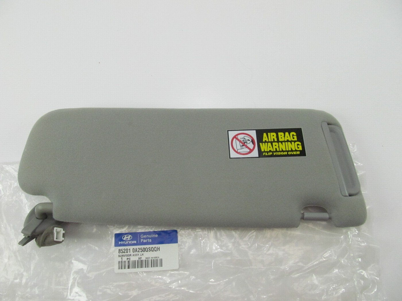 Driver Side Left Gray Sunvisor For 2006-08 Sonata W/O SUNROOF ONLY 852010A250QS