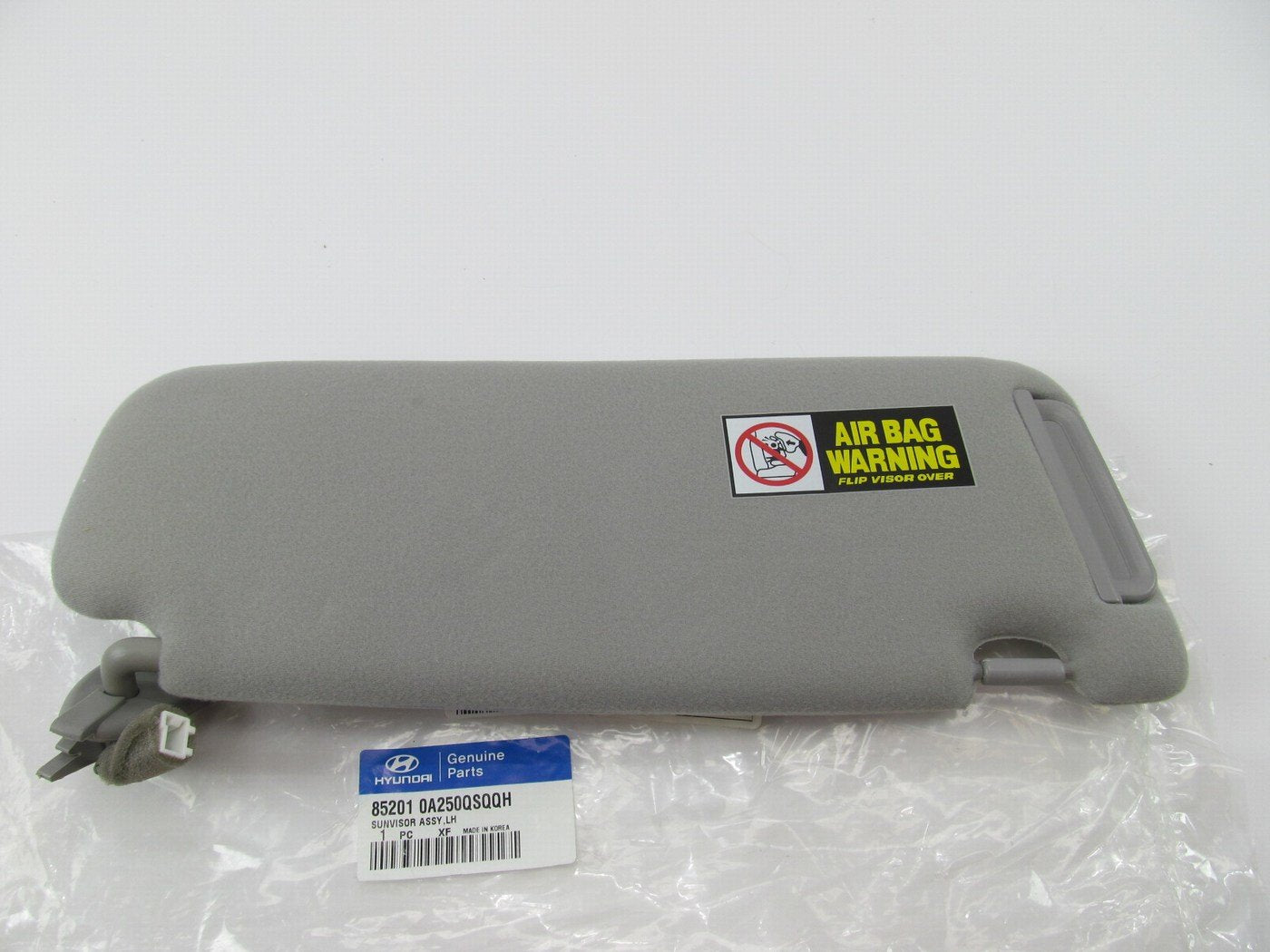 Driver Side Left Gray Sunvisor For 2006-08 Sonata W/O SUNROOF ONLY 852010A250QS