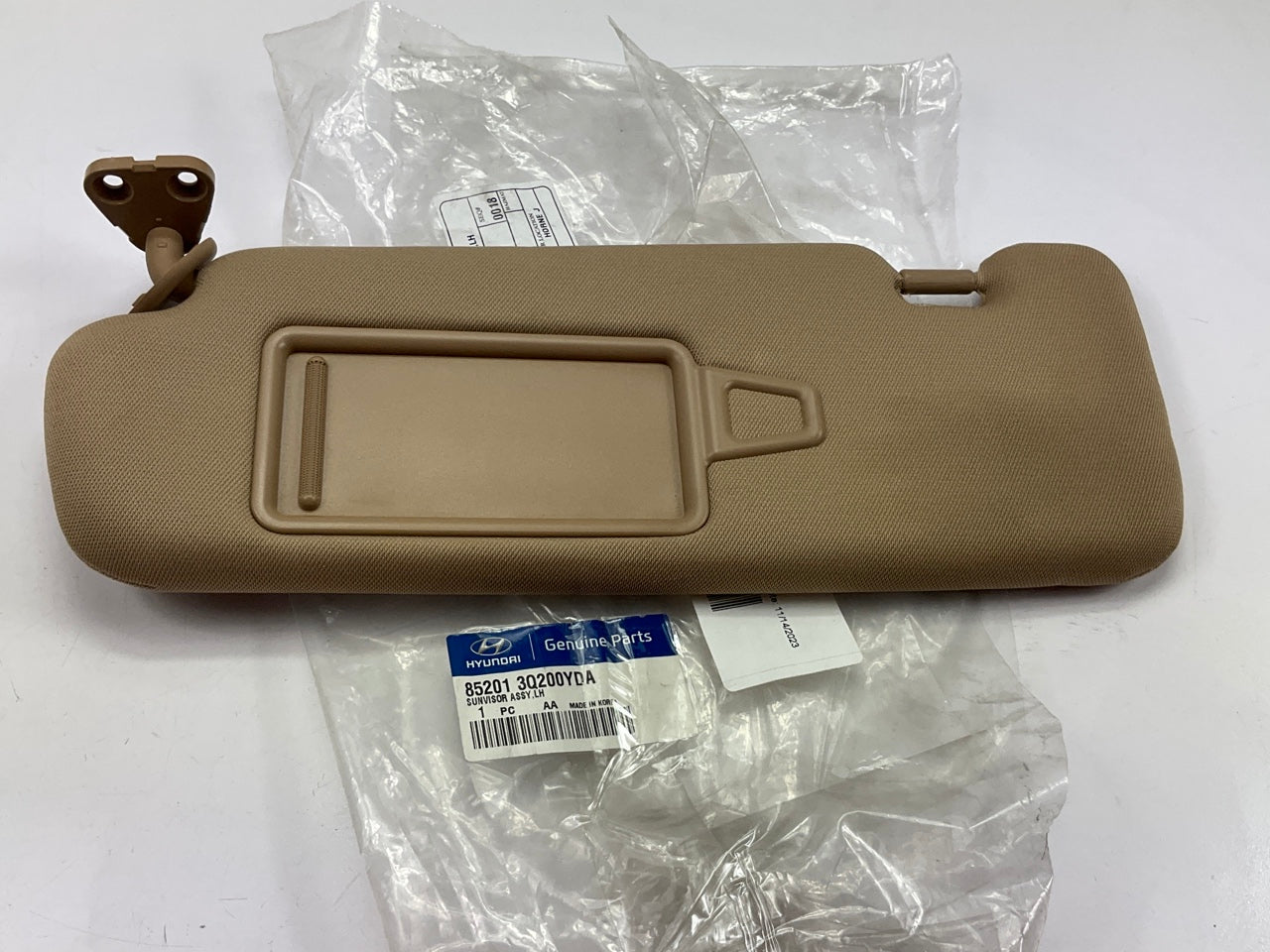 NEW Left Drivers Sun Visor OEM For 2012-14 Sonata W/ PANO Sunroof 852013Q200YDA