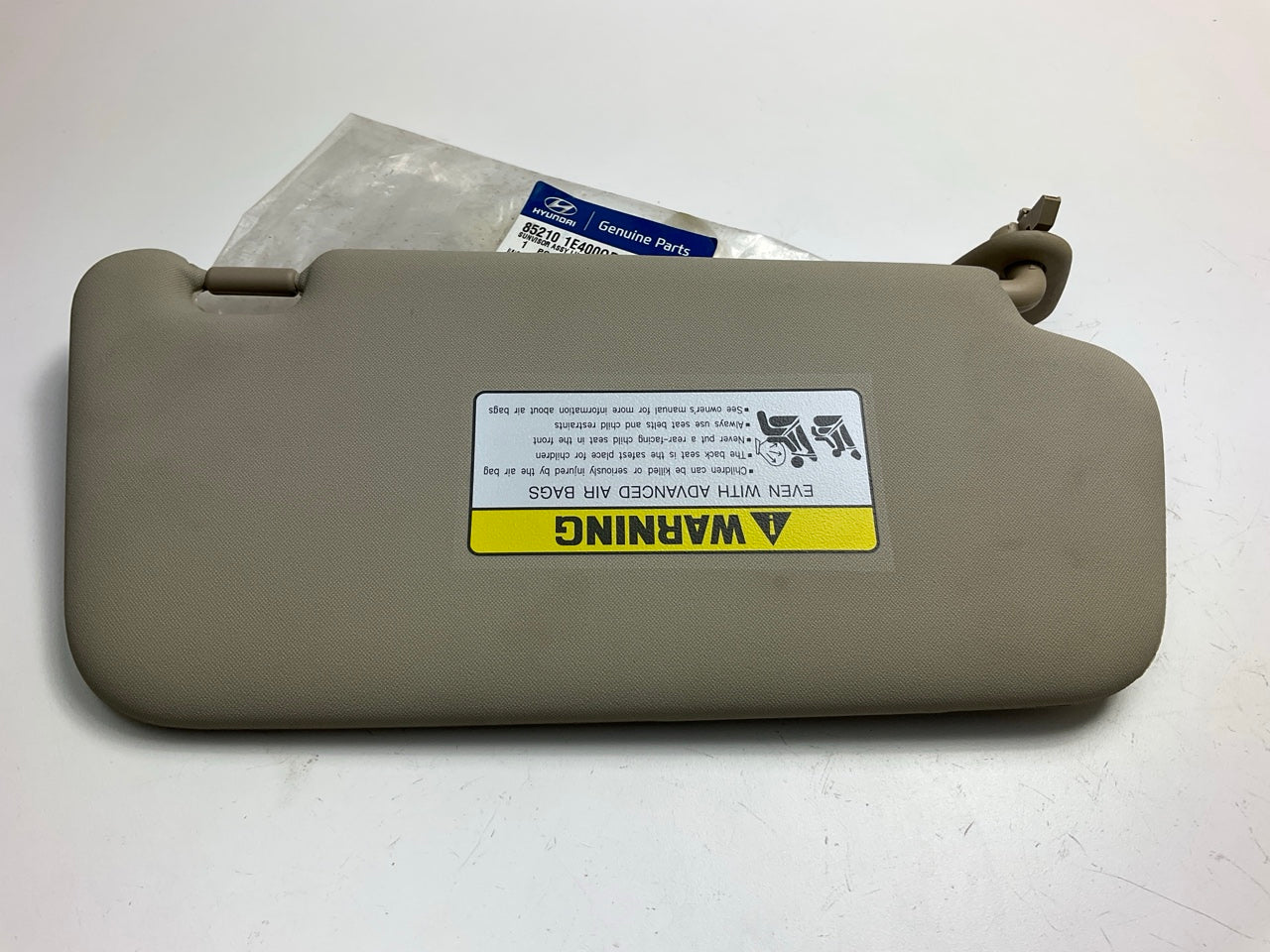 NEW Left Drivers Side Beige Sun Visor OEM For 2006-2007 Accent 852101E400OR