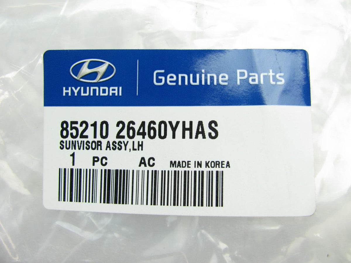 NEW - Drivers Left Side Sun Visor For 2001-2006 Hyundai Santa Fe 8521026460YHAS
