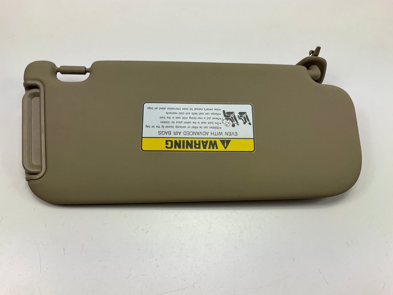 NEW Left Sun Visor, Beige, OEM For 2010 Elantra W/O Sunroof 852102H1124W